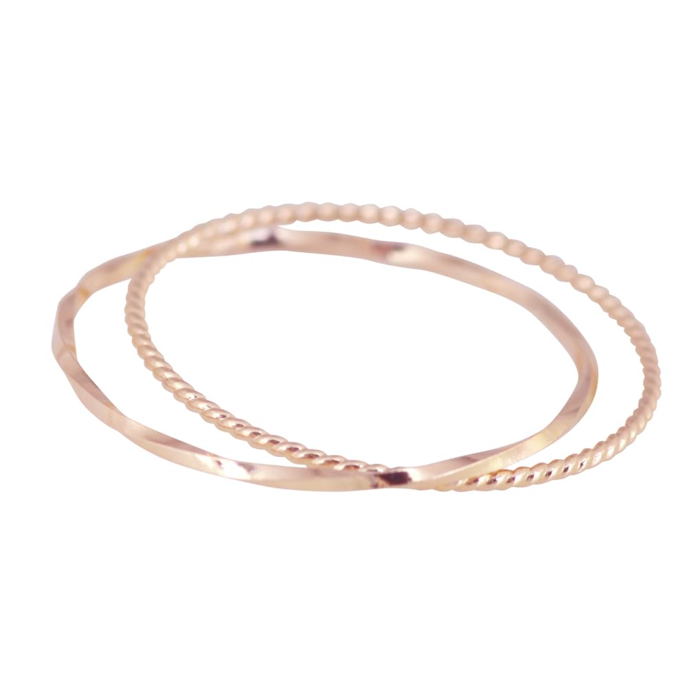 Amazon | [プレシャス] ピンクゴールド K10 10金 2連 リング 指輪